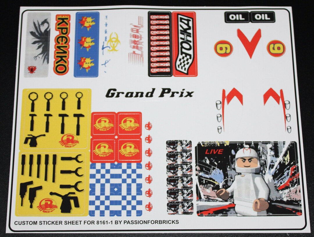 Replacement Sticker voor Set 8286 - 3-in-1 Car