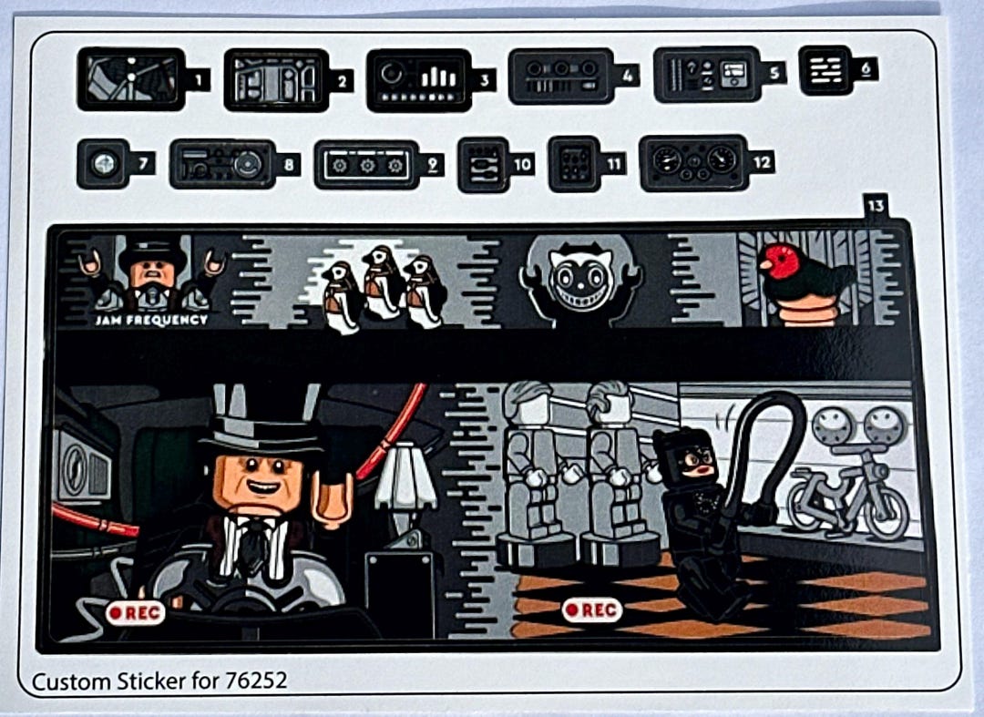 Custom Stickers Compatible With 76252 Sticker Sheet for 76252 - Etsy