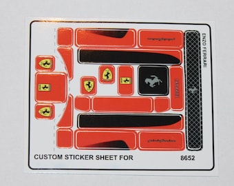 Custom sticker compatible with 8652 Sheet for 8652 Replacement Sticker