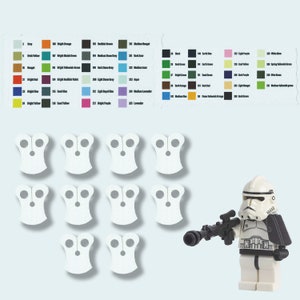 10x Armor Pauldron Cloth Cape Custom Compatible with Minifigures