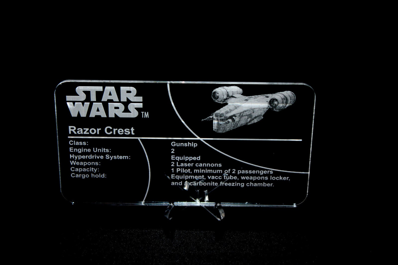 Razor Crest Display Stand