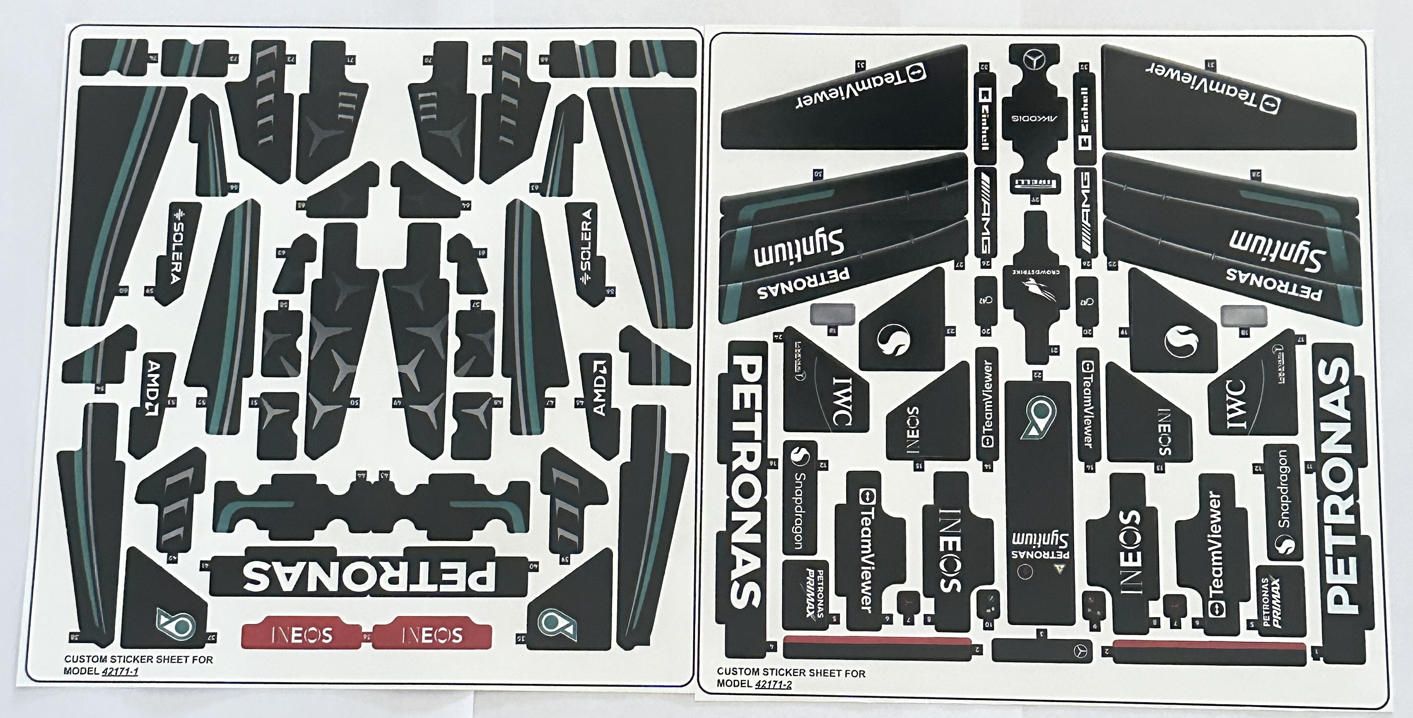 Custom Stickers Compatible With 42171 Sticker Sheet 1 and 2 for