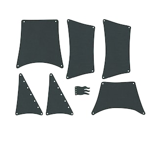 Cloth Sail sail set suitable for ship 6286 black