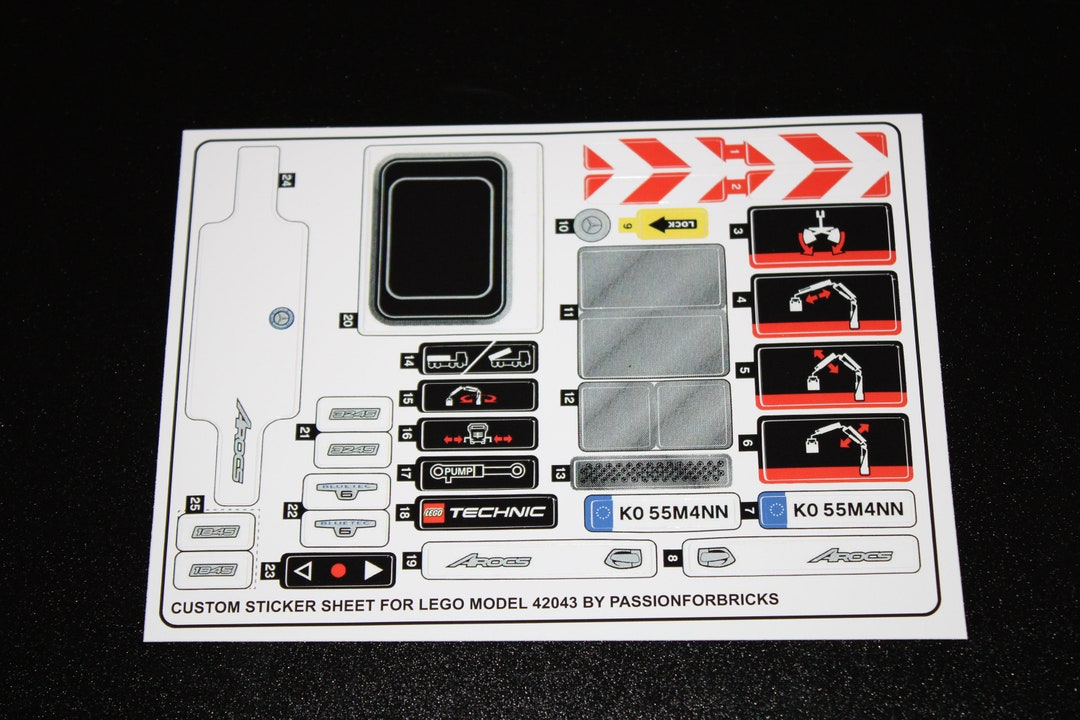 Custom Sticker Compatible With 42043 Replacement Sticker Sheet for ...