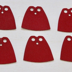 6x Cape red cloak compatible with mini figures
