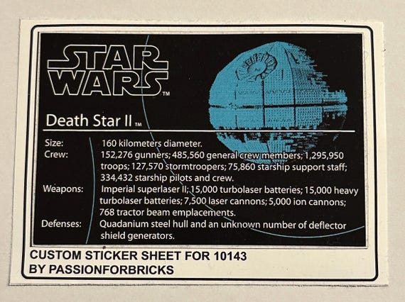 Custom Sticker Compatible With 10143 Replacement Sticker Sheet for