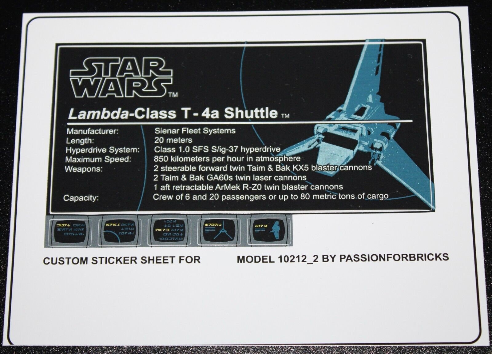Lego ucs stickers sale