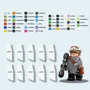 10x Poncho Cloth Cape Asymmetric Cape compatible with Minifigures 75155