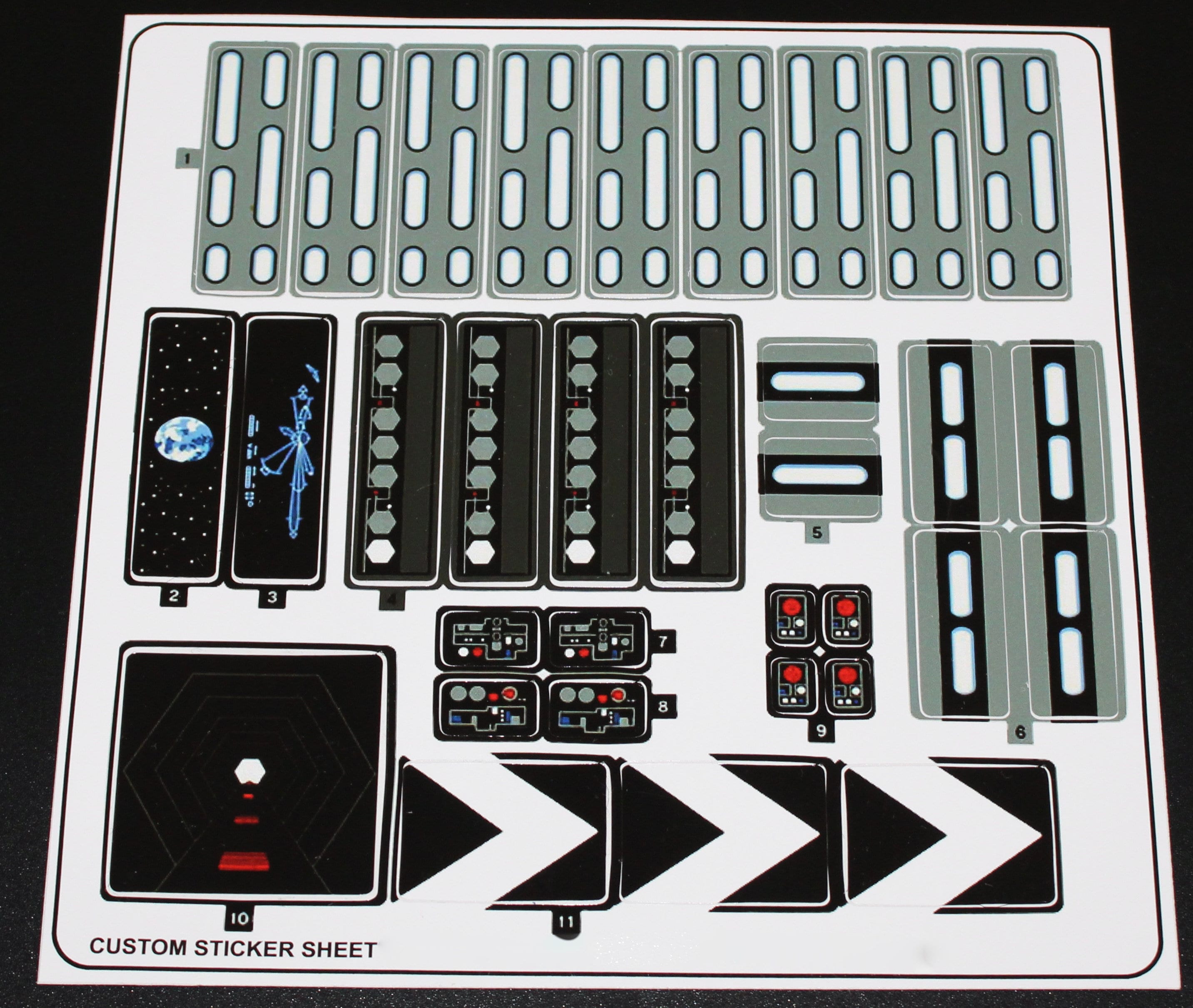 Custom sticker compatible with LEGO 75159 Sticker Sheet for LEGO 75159 Star Wars Death Star UCS