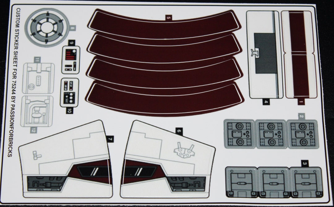 Lego 8258 jovial stickers