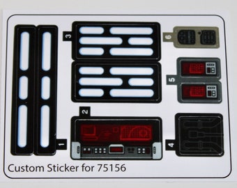 Custom sticker for 75156 Replacement Sticker Sheet for Krennic's Imperial Shuttle