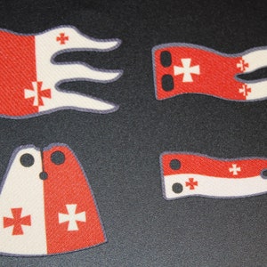Cape Cape drapeau drapeau compatible avec château de chevalier, chevalier figure château de chevalier château croix (106)