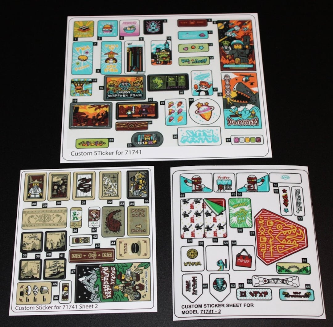 Custom Sticker Compatible With 71741 Replacement Sticker Sheet - Etsy