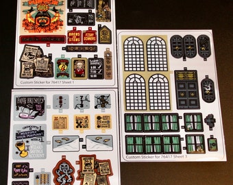 Custom Sticker Compatible With 76417 3 Sheets Sticker Sheet for 76417 3 Sheet Etsy