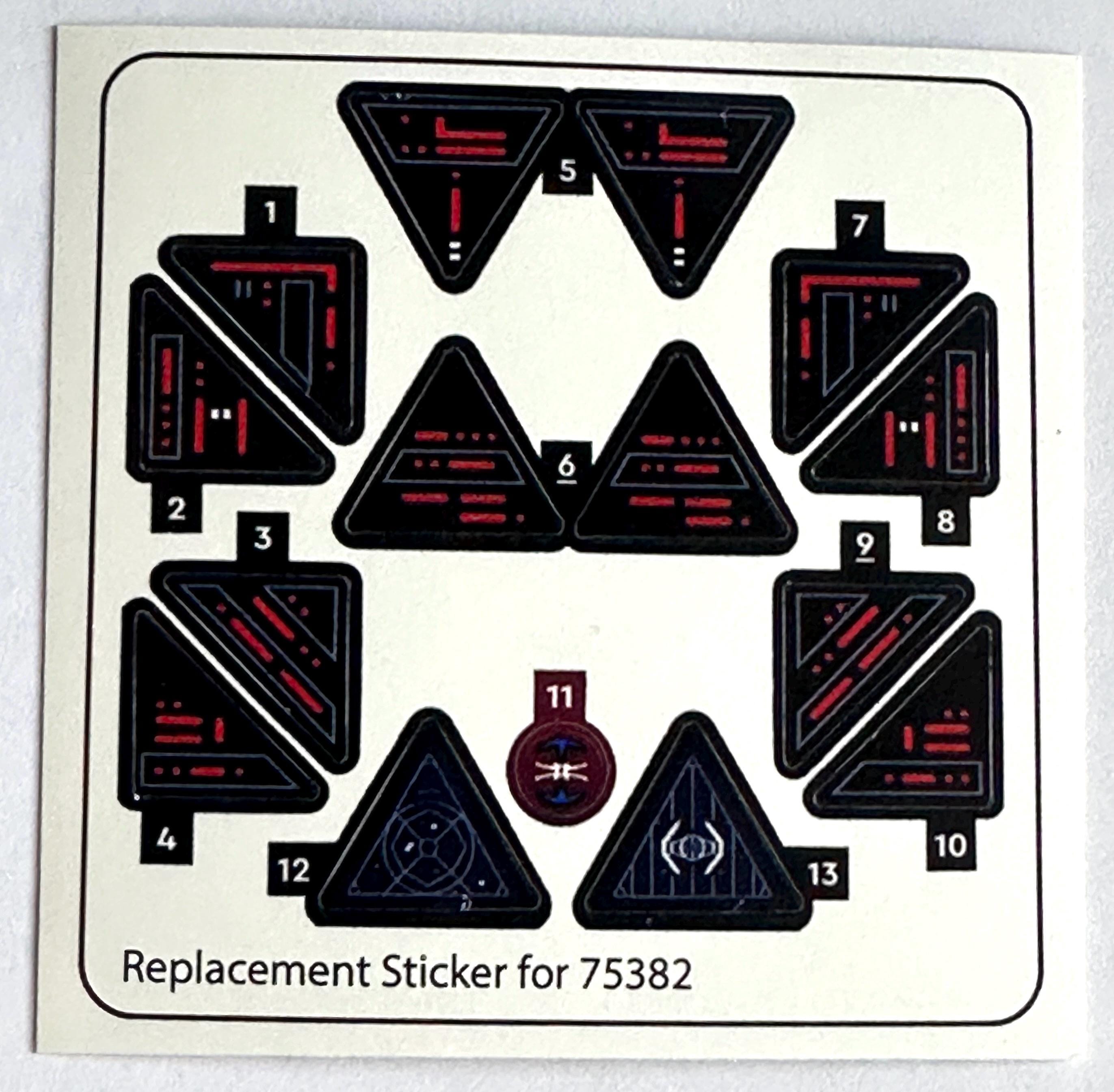 シール・ステッカー Emi' Custom Sticker Compatible With 75382 Sticker Sheet for 75382 - Etsy