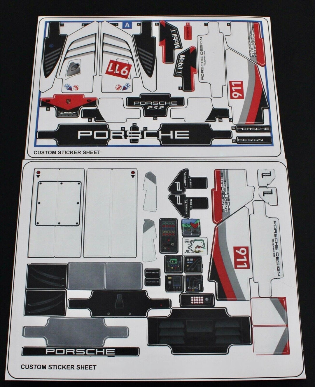 Lego porsche stickers sales