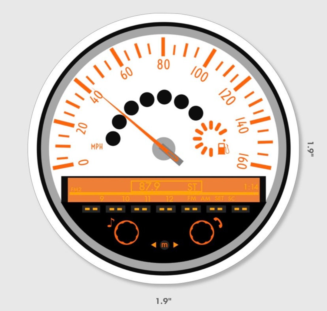MINI Cooper R56 Speedometer Vinyl Sticker - Etsy
