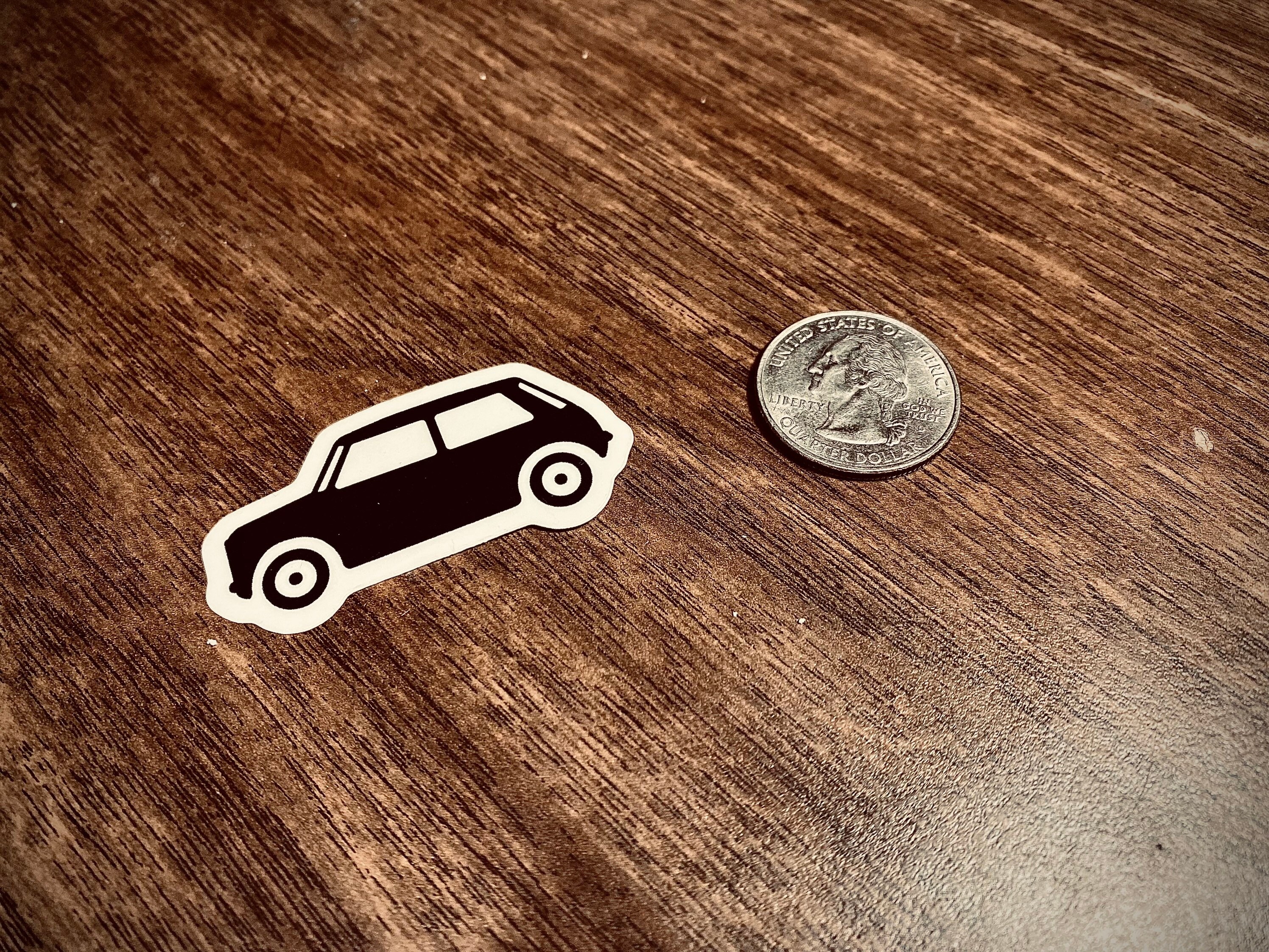 Austin Mini Cooper Clear Vinyl Sticker (decal) (2in-1in) - Etsy