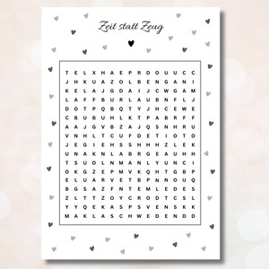 Gepersonaliseerde voucher puzzel Gepersonaliseerde voucher Cadeaubon sjabloon Download afdrukbare PDF Verjaardagsverrassing hart