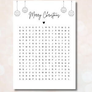 Christmas Puzzle PDF Voucher for Christmas Personalized Digital Christmas Voucher DIY Template Christmas Gift to Print