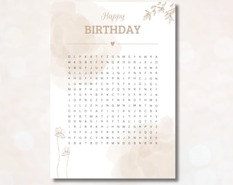 Voucher Puzzle Personalized Voucher Gift Voucher Template Download Printable Birthday Puzzle Surprise Time Instead of Stuff beige