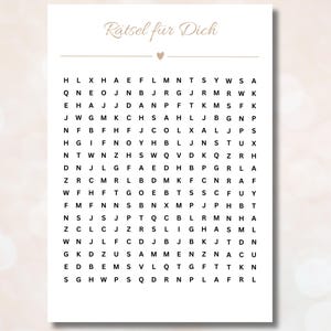Voucher Puzzle Personalized Christmas Puzzle Personalized Gift Voucher Download Printable PDF Birthday Surprise beige