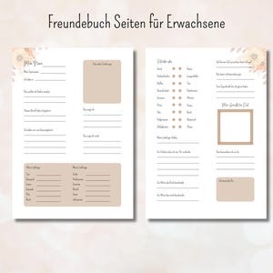 Pages de livre d'amis pour adultes livre d'amitié personnalisable cartes de livre d'or cadeau anniversaire adieu collègues cartes d'adieu