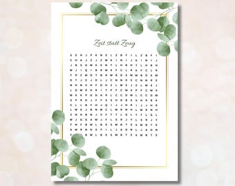 Voucher puzzle Personalized puzzle Personalized voucher Gift voucher Download printable PDF Birthday Surprise gold