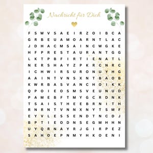 Puzzle personalizable Vale personalizado Vale regalo Descargar para imprimir PDF Vale para invitación Sorpresa