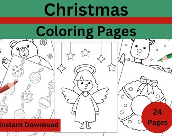 Christmas coloring pages for children and adults Advent calendar coloring page to print Coloring book for children Snowman Digital Download