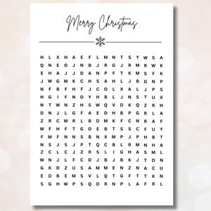 Gutschein für Weihnachten Weihnachtsgutschein Weihnachtsgeschenk Weihnachtsrätsel Personalisierbares Rätsel Kreuzworträtsel PDF Download