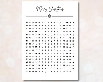 Vale de Navidad Vale de Navidad Regalo de Navidad Puzzle de Navidad Puzzle personalizable Crucigrama Descargar PDF