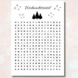 Christmas gift personalized crossword puzzle Creative voucher special gift personalized Download Christmas voucher A4
