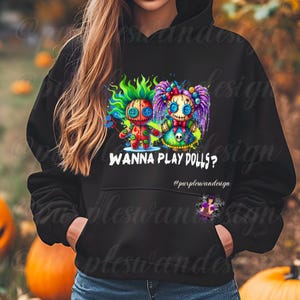 Halloween voodoo dolls png. Shirt design