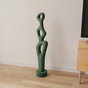 Parametric Sculpture with holes DXF and PDF files