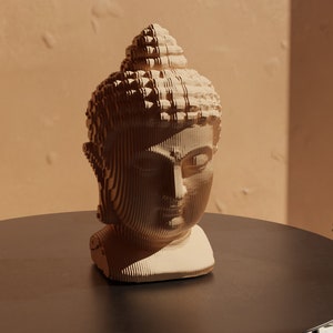 Parametric Buddha head DXF & PDF FILES