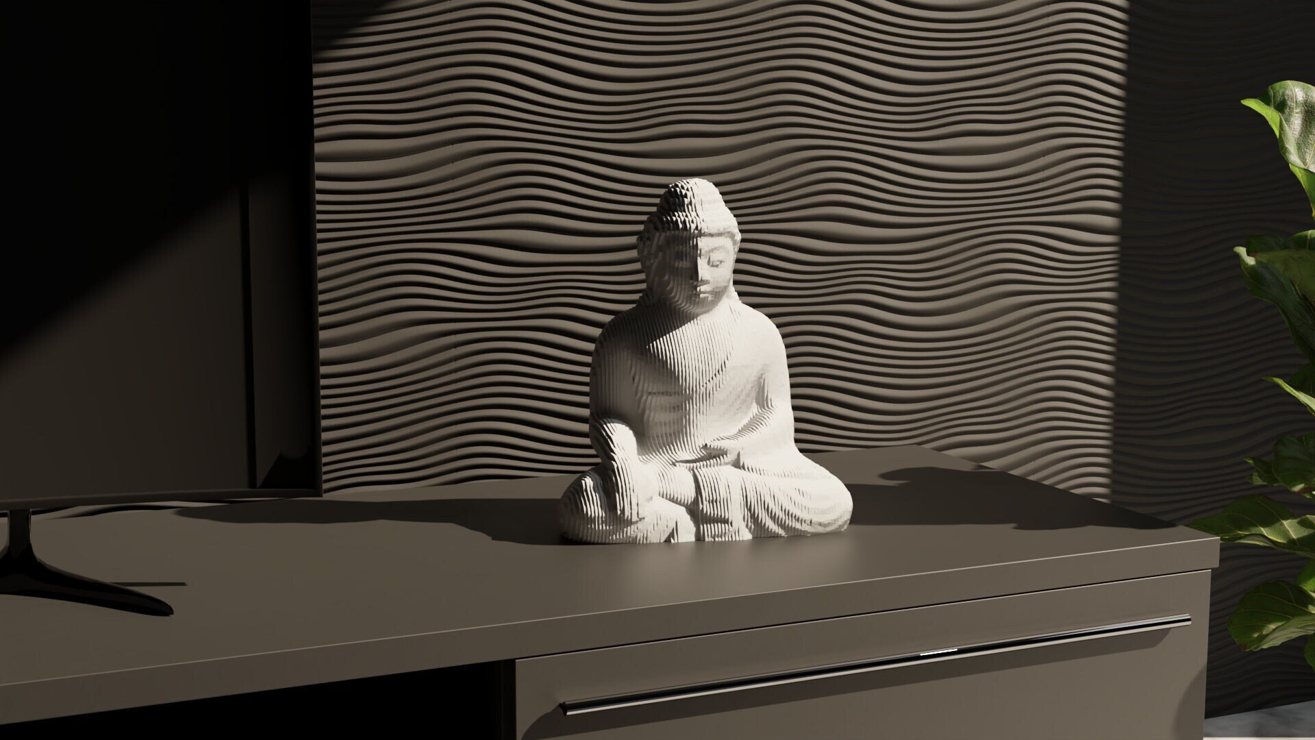 Parametric Buddha DXF and PDF files