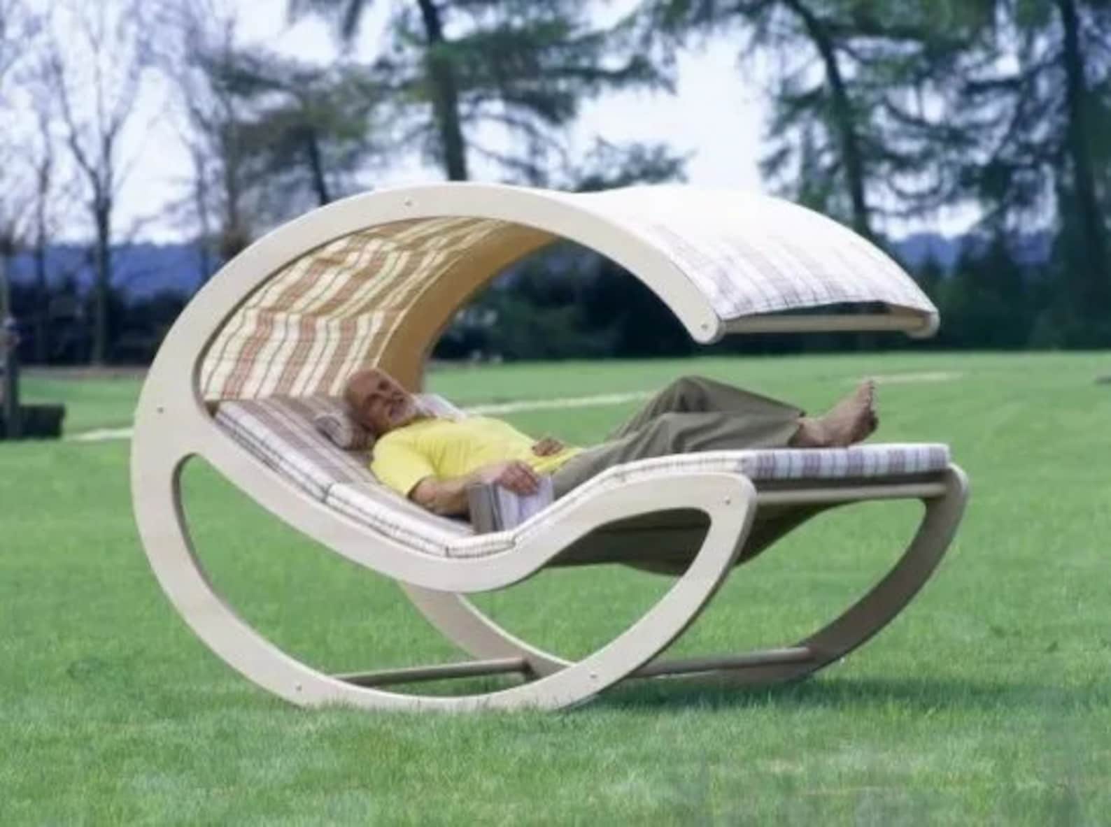 Outdoor Sun Lounger With Shade File for Cnc & Laser - Etsy