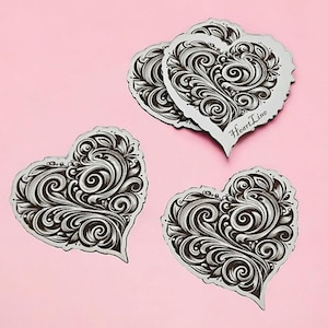 Heart Coasters – Set of 5 Wooden Hearts - Drink Coasters Gift