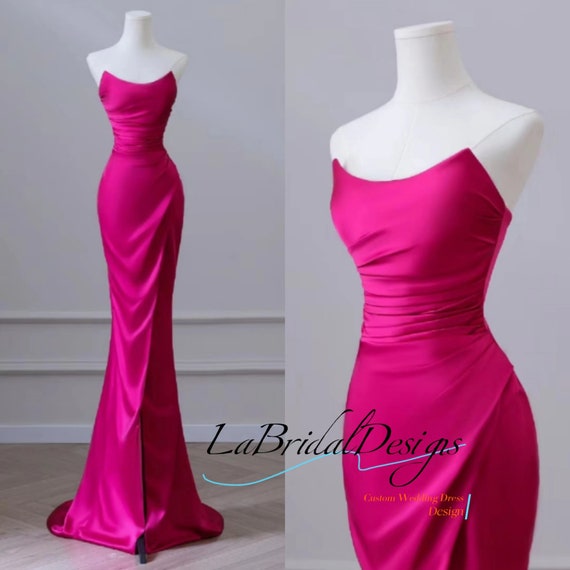 Satin Simple Chic A-Line Bateau Regency Long Prom Dress Evening Dress –  Promnova