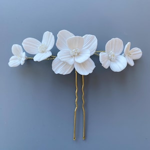 Blossom Wedding Floral Hair Pin - Bridal Hair Pins - Flower Hair Pins - Bridal Hair Accessory - Bridesmaid Hair Accessory