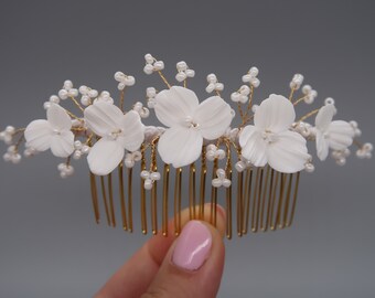 Delicate Blossom Floral Wedding Bridal Hair Comb