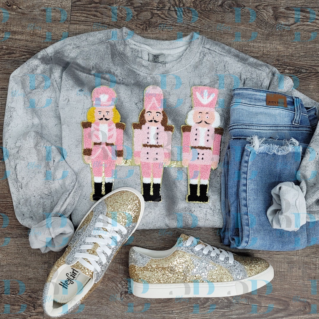 LARGE Nutcracker Iron on Patch, Nutcracker Patch, Christmas Iron on Patch Gift, Retro Patch