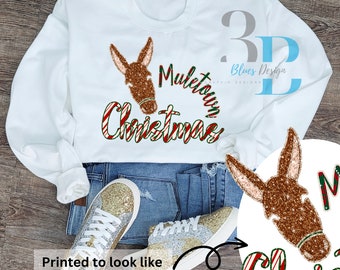 Muletown Christmas Faux Glitter & Sequins Digital File, Christmas, Christmas png, Sequins, Glitter png