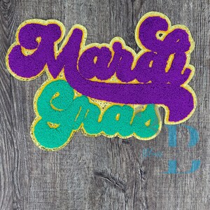 mardi gras jacket patch