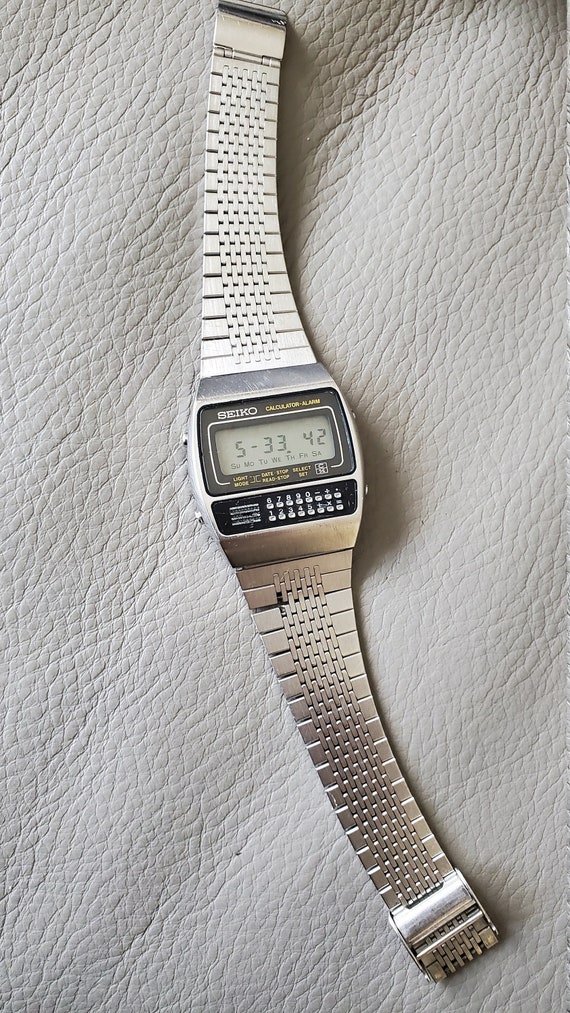 Vintage 1980s Seiko C359-5000 Calculator-alarm Watch in | Etsy