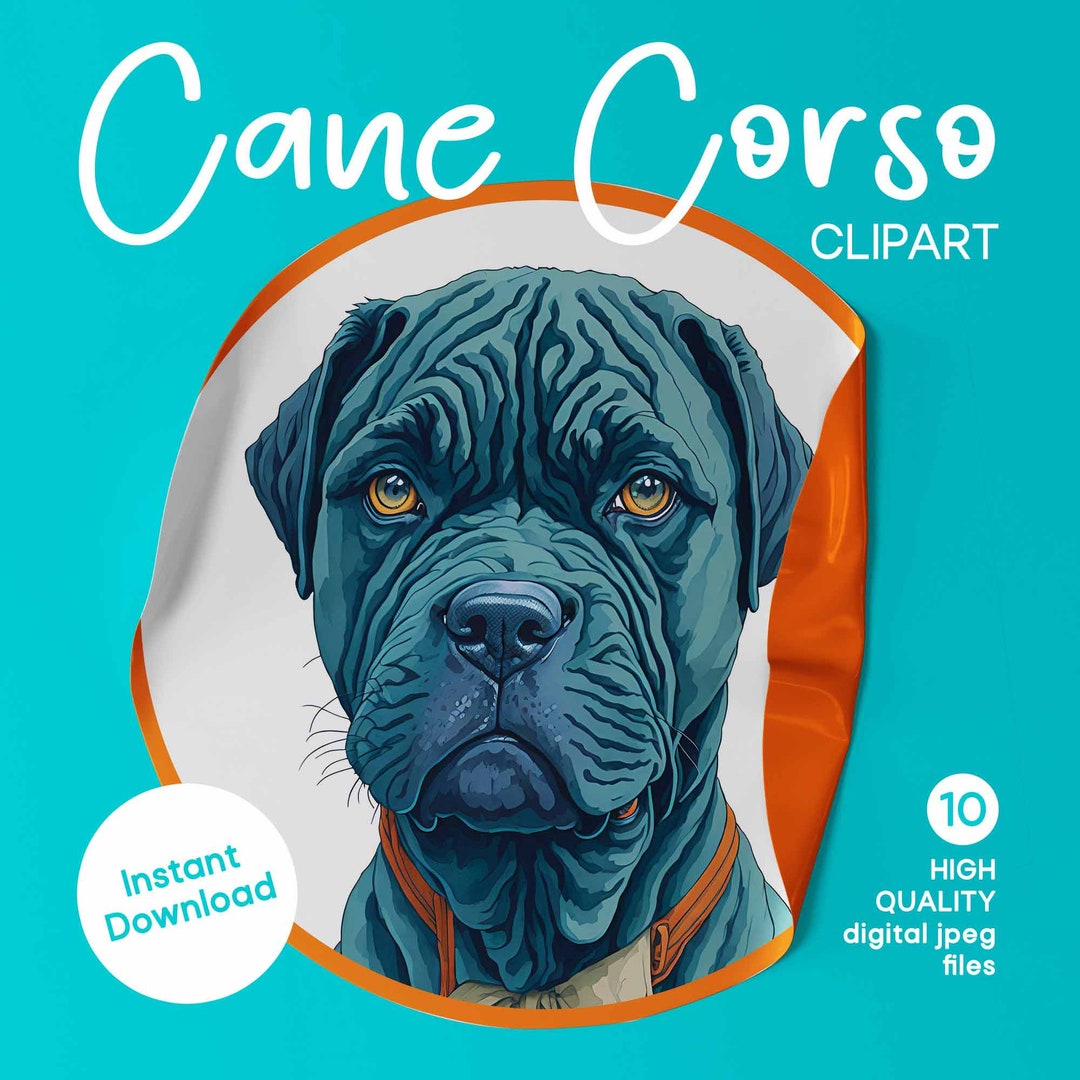 Cane Corso 10 Simple Dog Portrait Cliparts Famous Dog Breed Craft Art cane-corso-10-simple-dog-portrait-cliparts-famous-dog-breed-craft-art