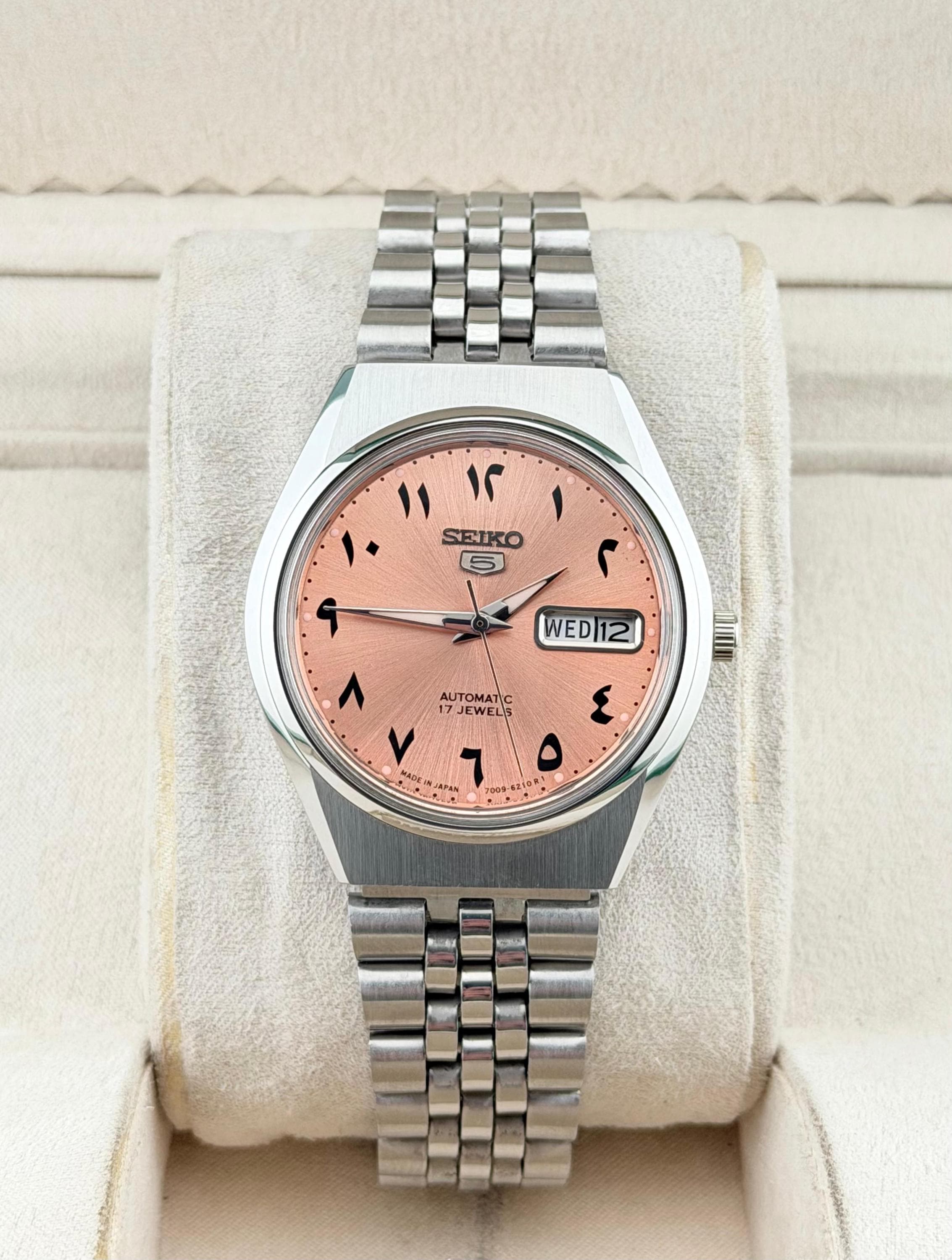 ヴィンテージ セイコー5 アラビア数字 メンズ腕時計 自動巻き アラビア