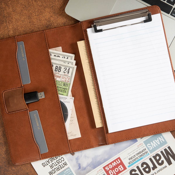 Leather Padfolio Etsy