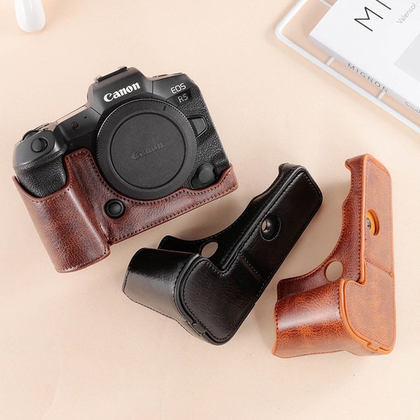 Canon Eos R6 Case Leather Etsy